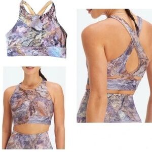 Fabletics Orchid Moonrock No Bounce Sports Bra NWOT- Never worn